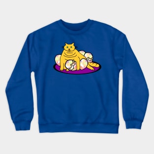 Fat Cat got all the Easter Eggs Crewneck Sweatshirt